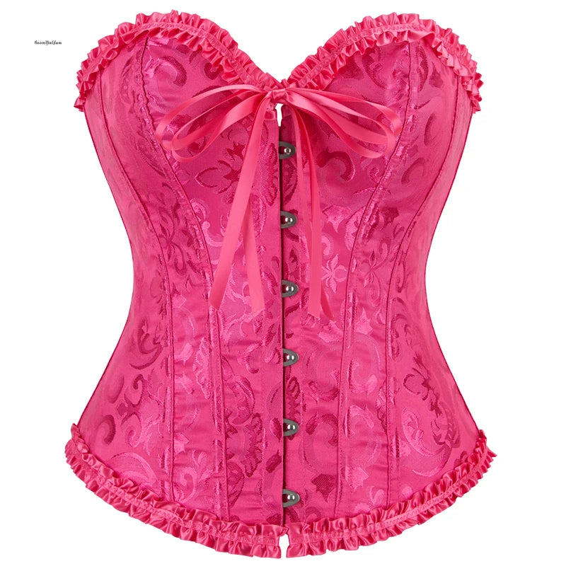 Elegant Gothic Floral Corsets