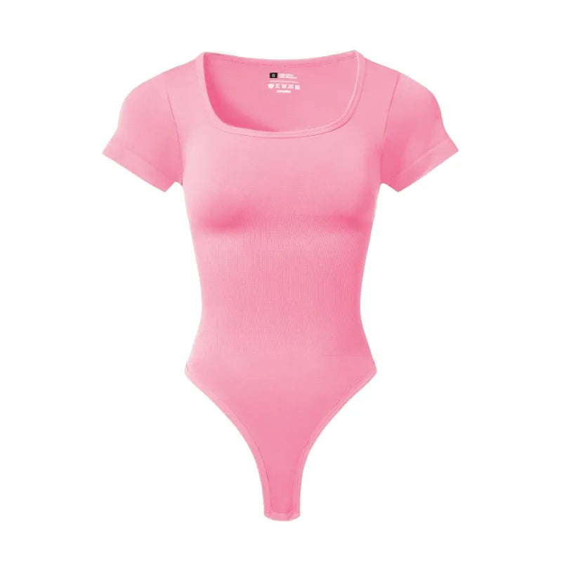 Seamless Square Neck T-shirt Bodysuit