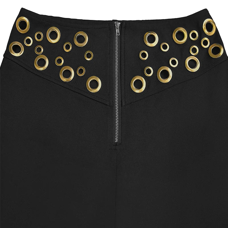 Sequins Crop Top And Wide Legs Pants Two Piece Set