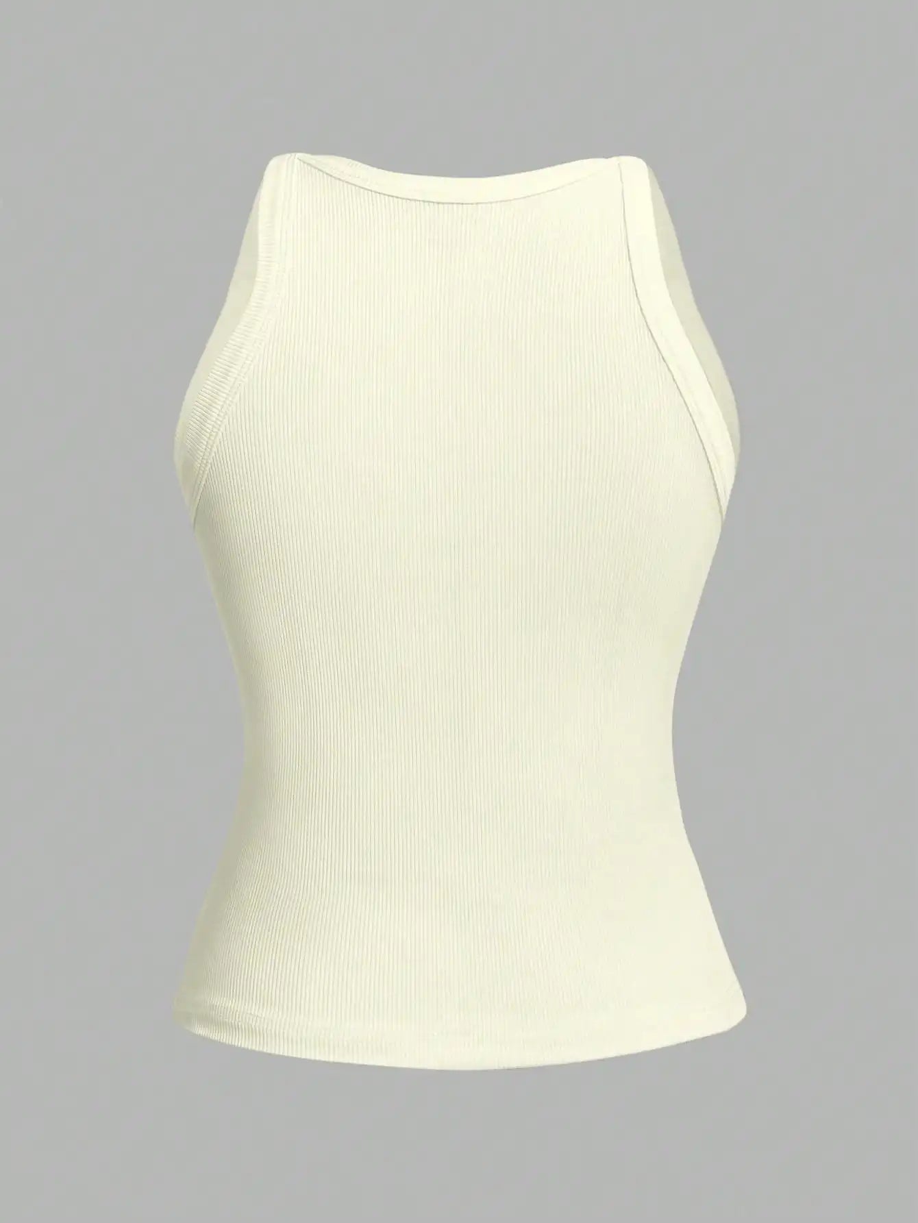 3 Pieces Basic Knitted Vintage Sleeveless Tank Top