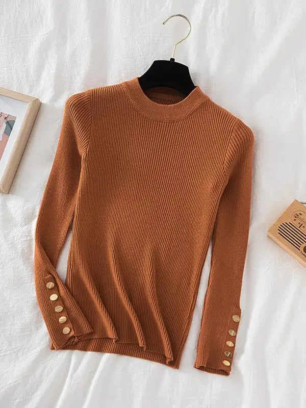 casual autumn winter o-neck chic sweater