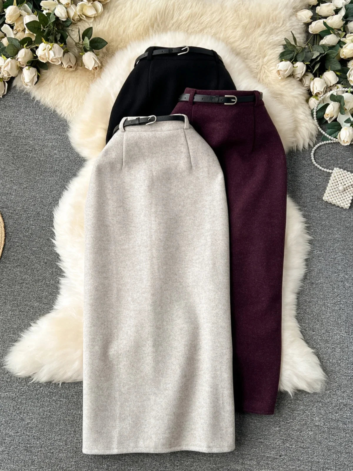 High Waisted Elegant Pencil Skirt