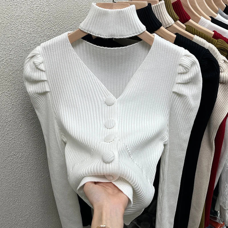 V-neck Halter for Autumn and Winter Top
