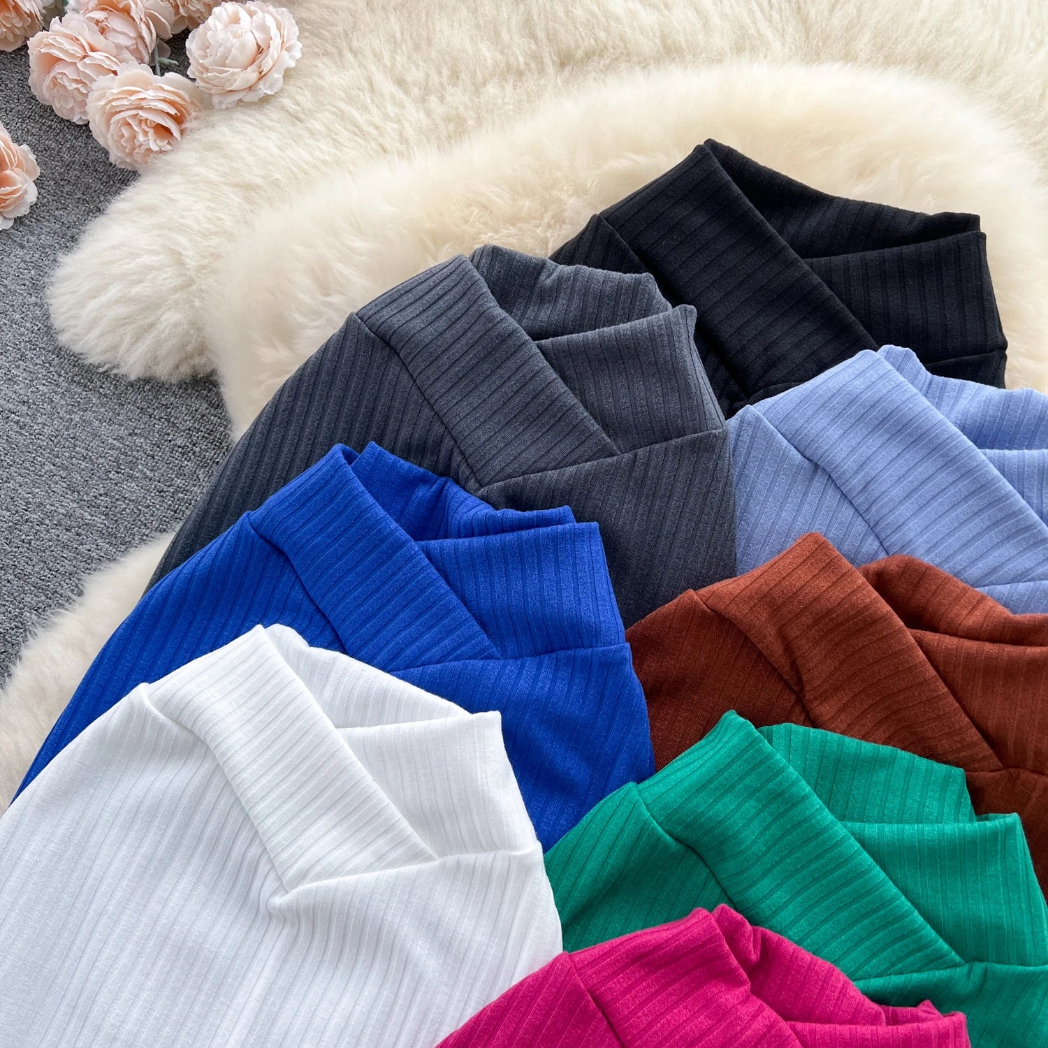 Autumn Elastic High Waist Y2K Classic Skirt