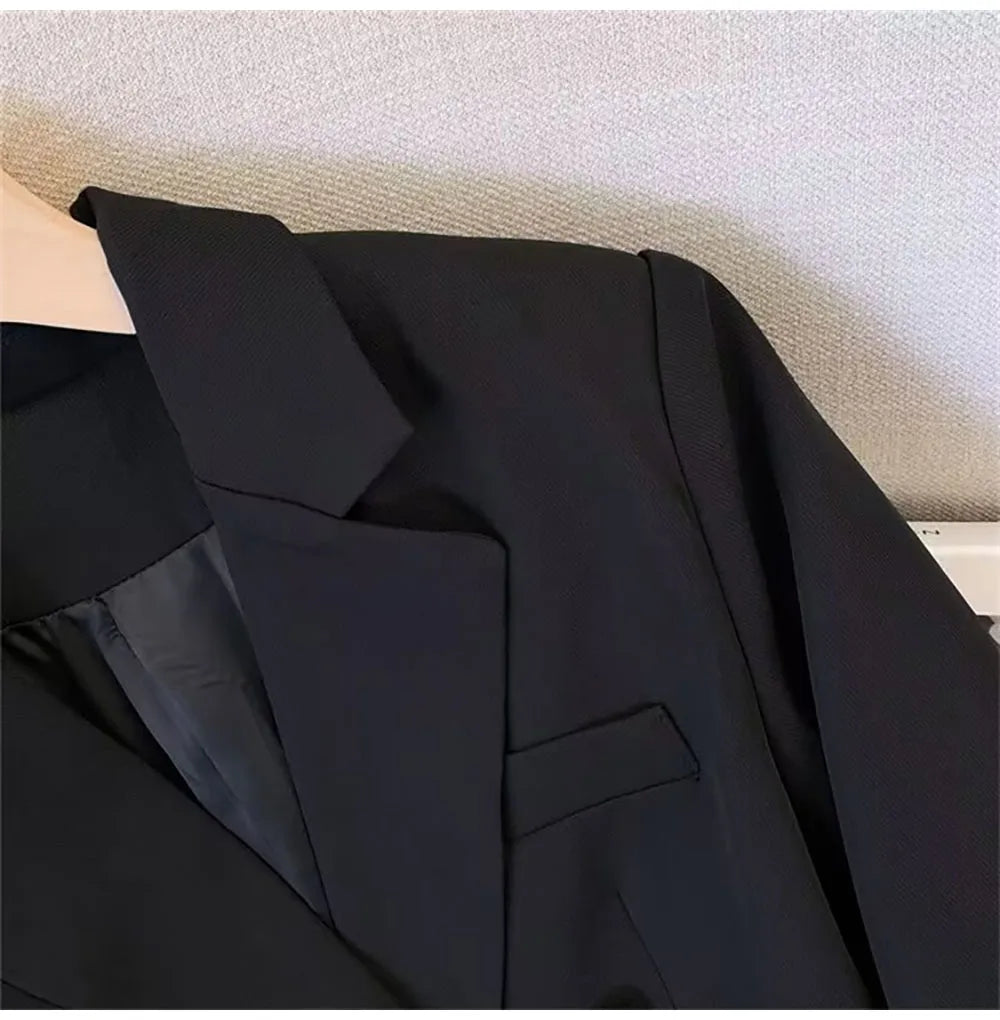 Casual Long Sleeve Slim Double Blazer Jackets