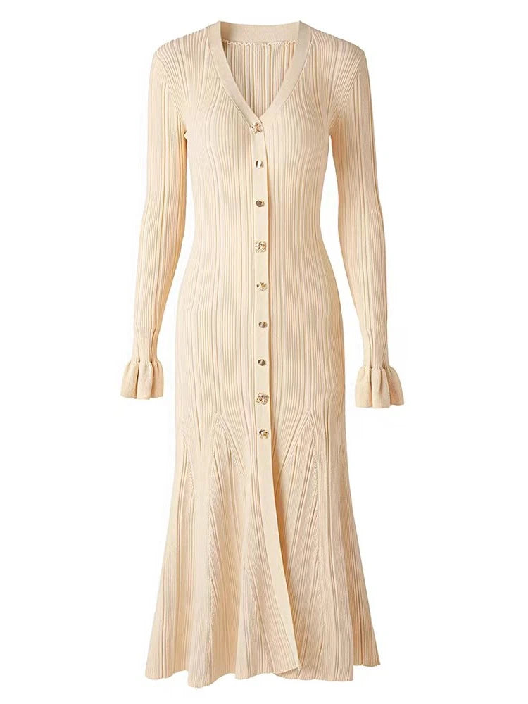 Knitted Elegant Slim Fishtail Dresses