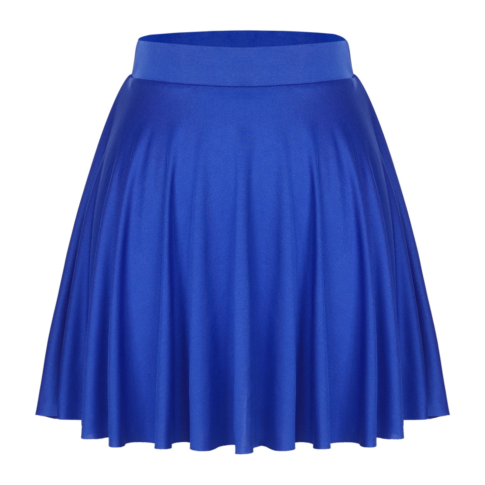 Elastic Waistband Flared Ruffles Skirts