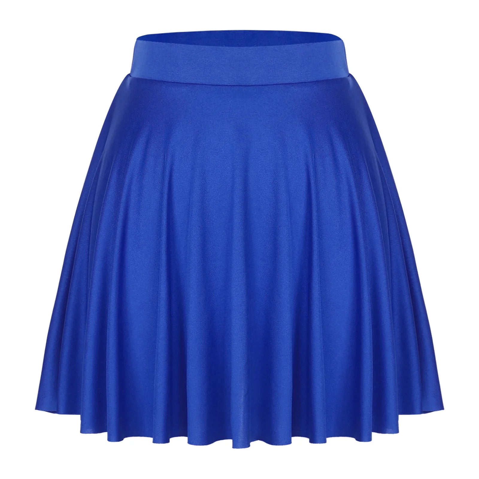 Elastic Waistband Flared Ruffles Skirts