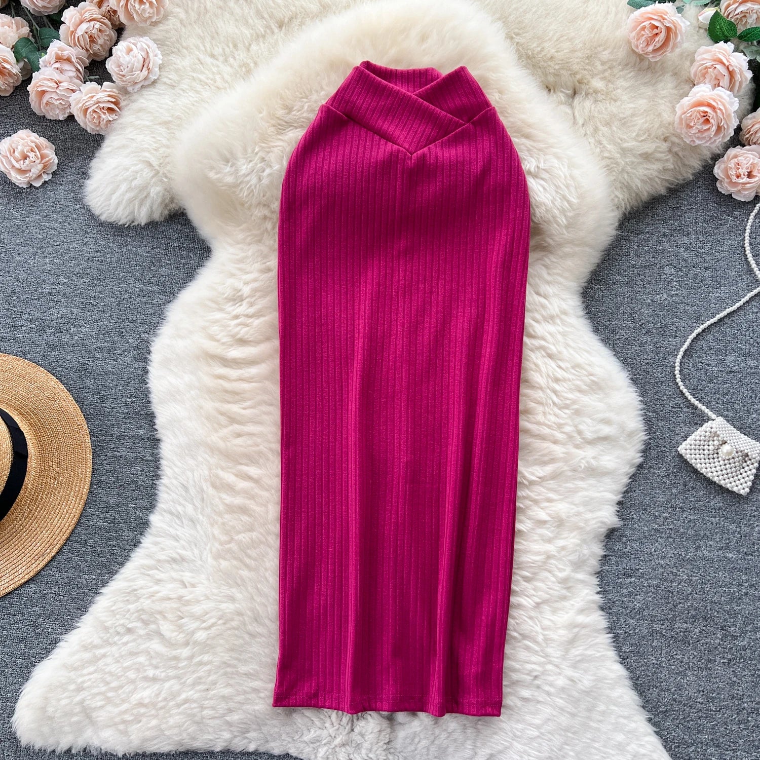 Autumn Elastic High Waist Y2K Classic Skirt