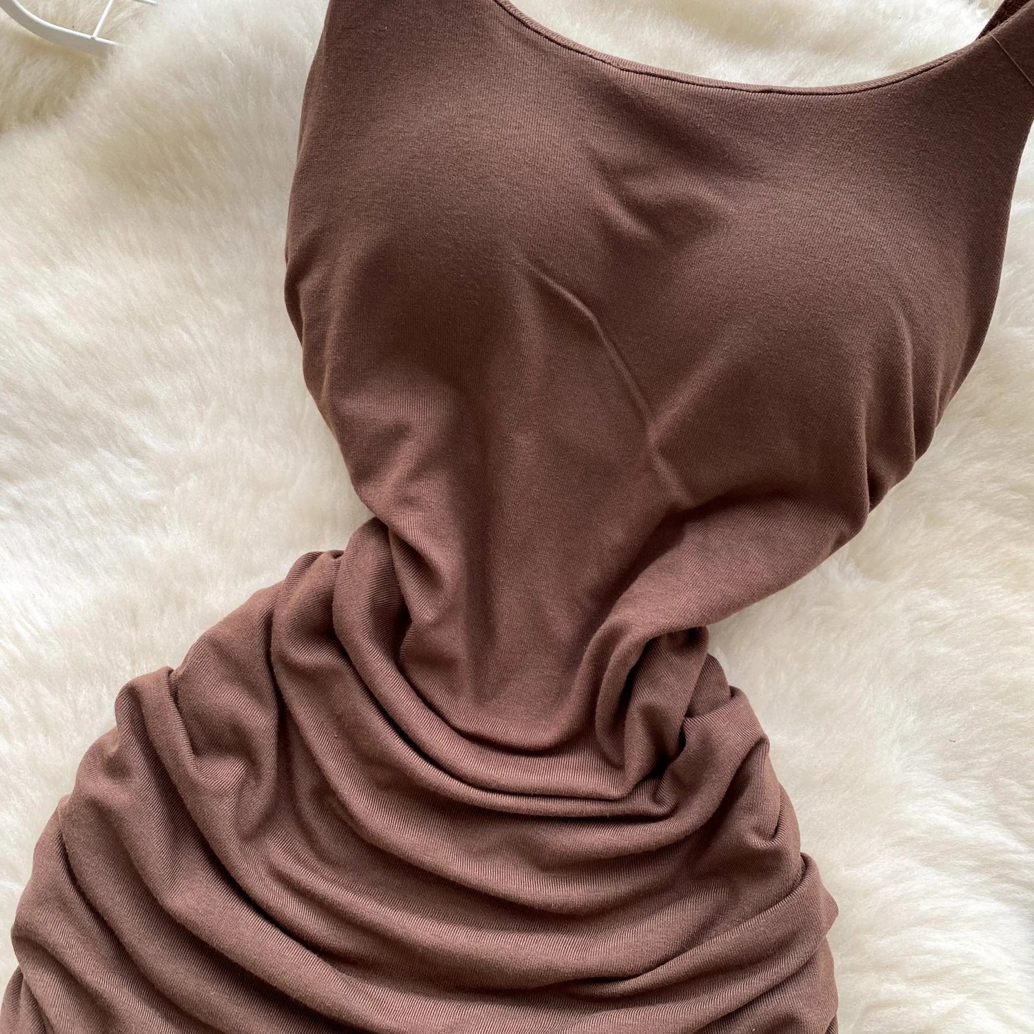 pleated sleeveless slim Vintage pencil dress