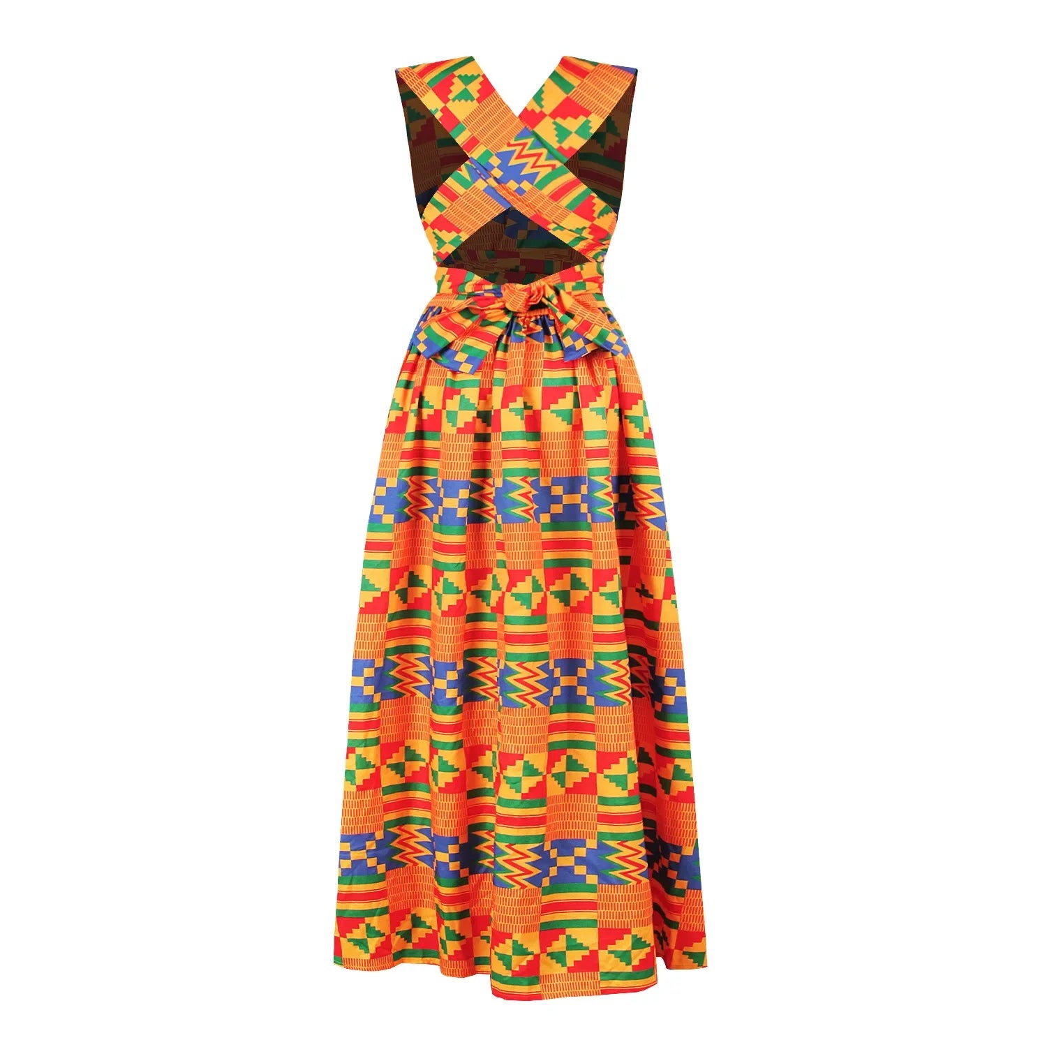 Vintage Casual Long African Dress