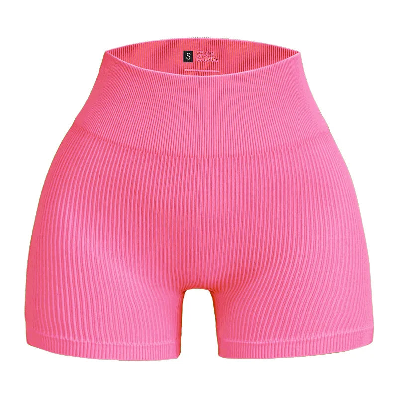 High-waisted Tight-fitting Shorts