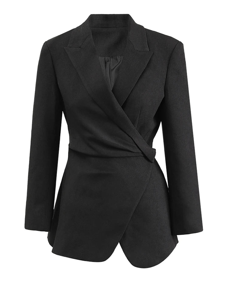 Two Pieces Suit New Lapel Long Sleeve Women Suit