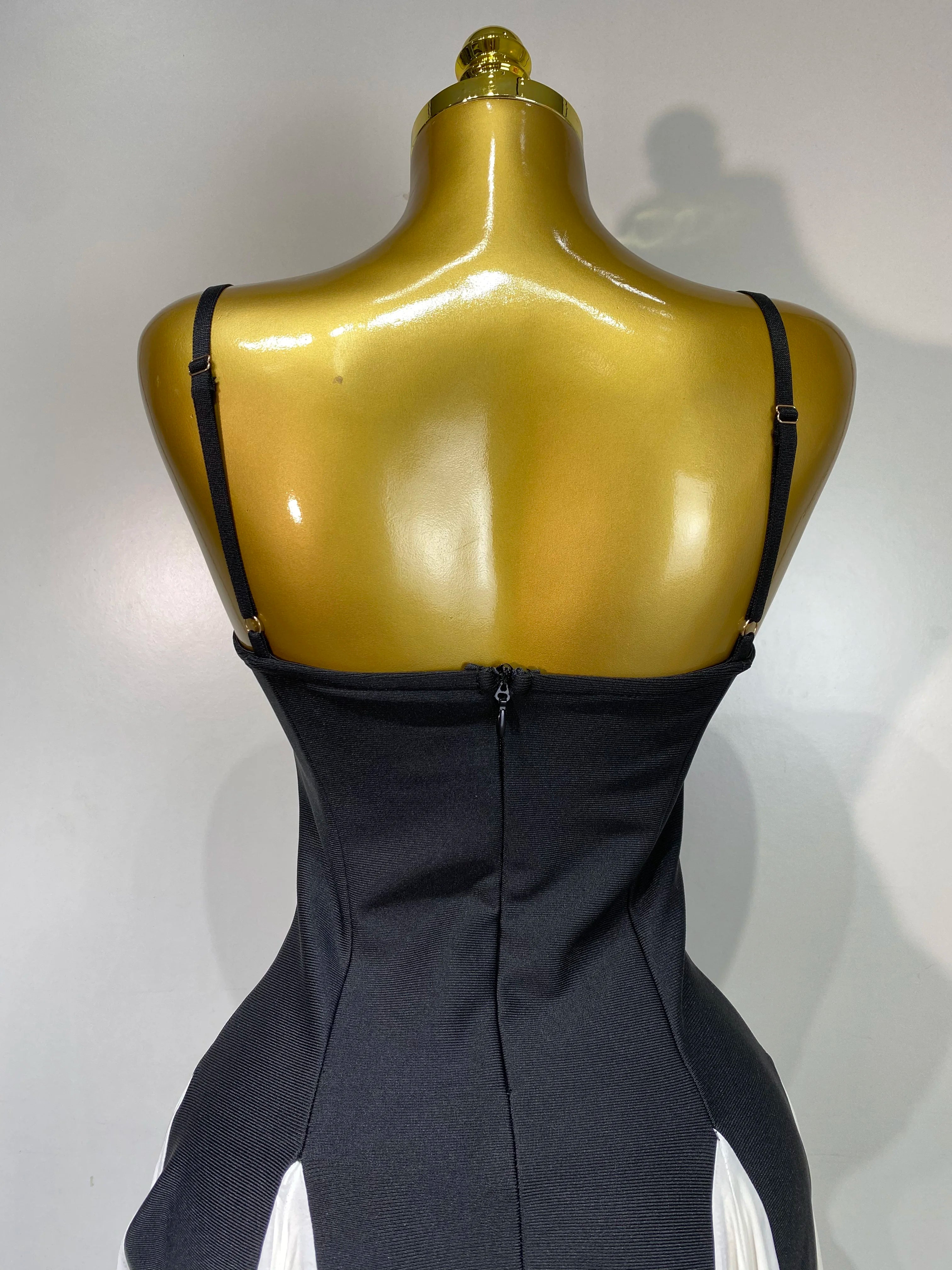 Elegant Sleeveless Backless High Waist Bandage Dress