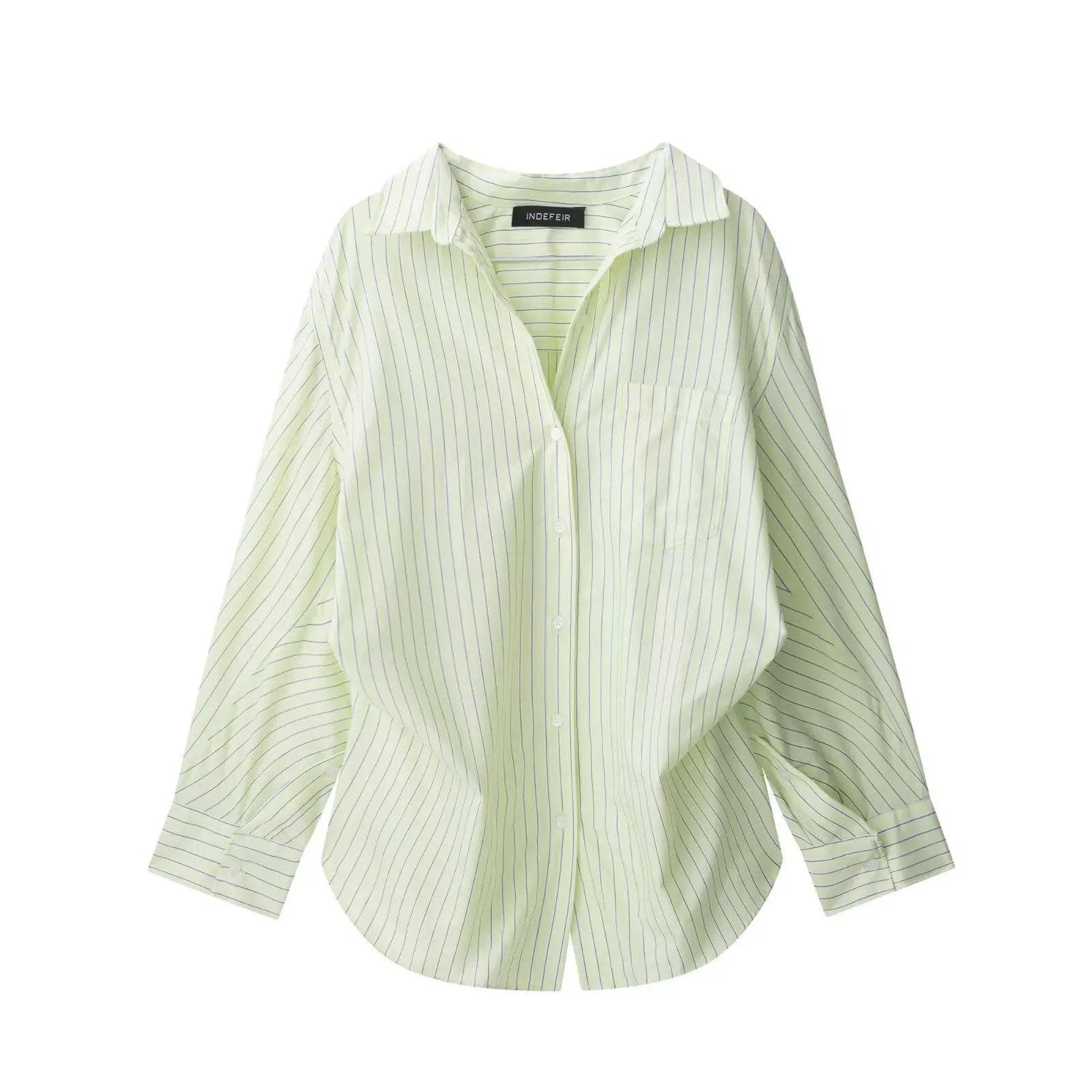 Striped Bat-Sleeve Shirts Casual Shirts