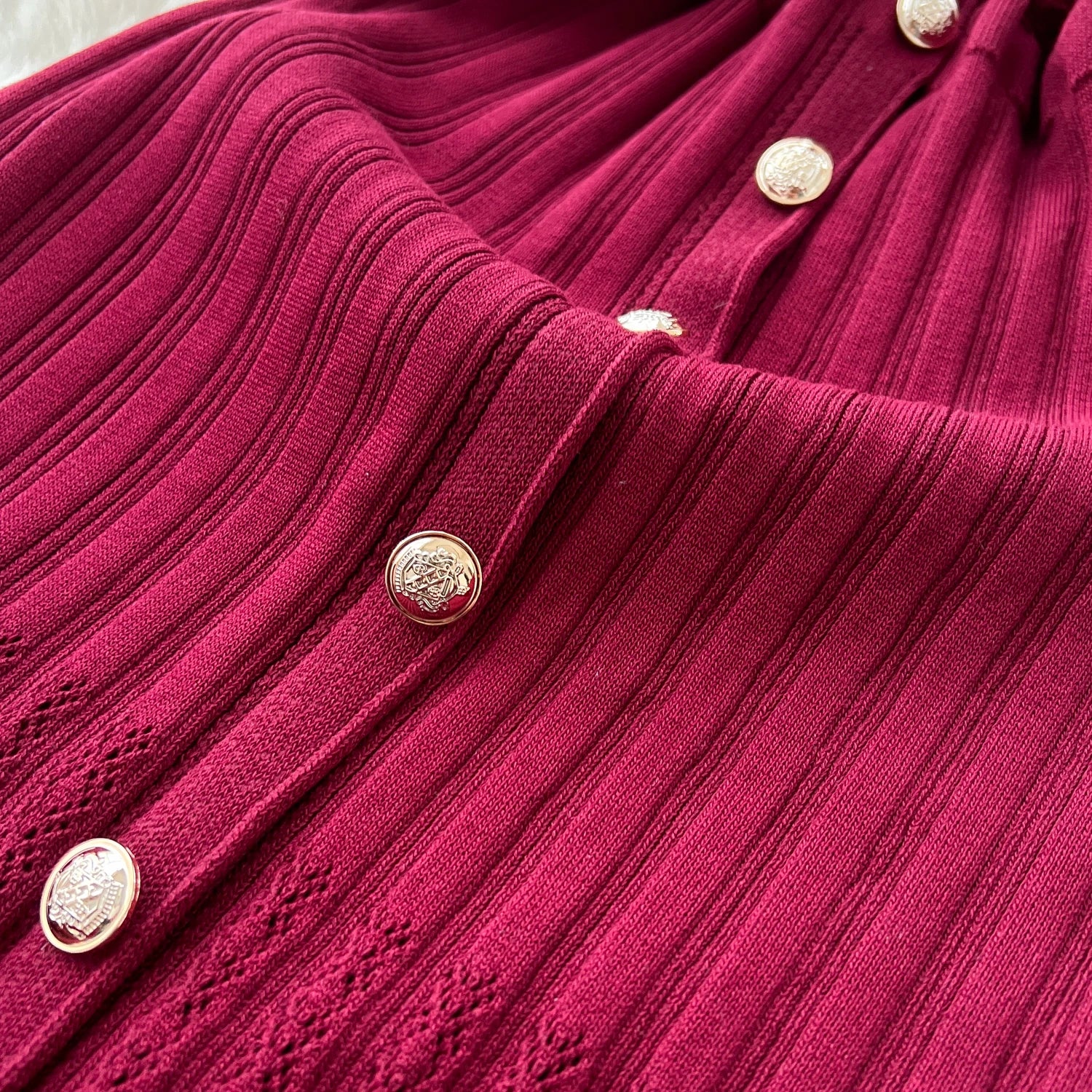 Office Lady Dress O Neck Sleeveless Single Breasted Chic Knitted Dress