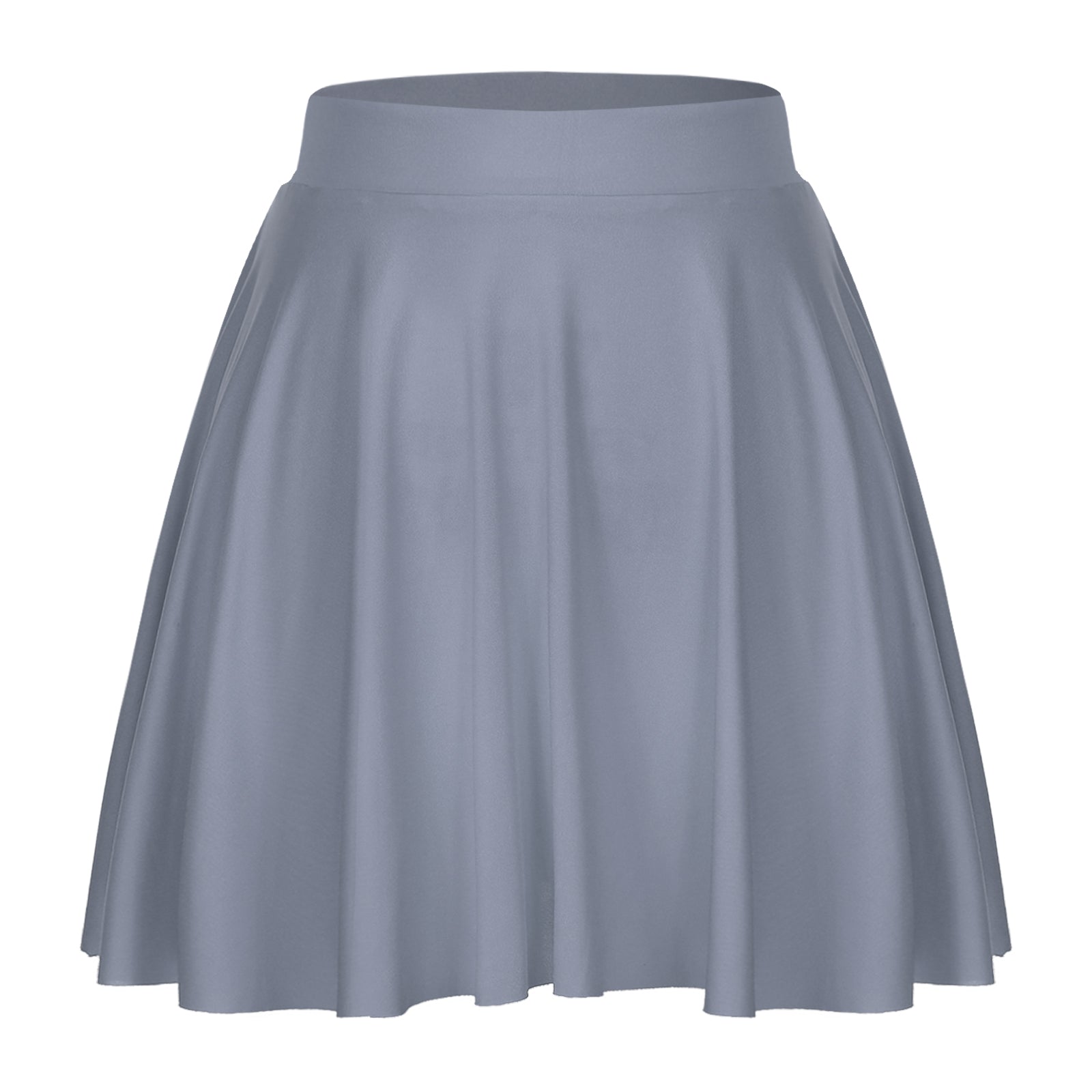Elastic Waistband Flared Ruffles Skirts
