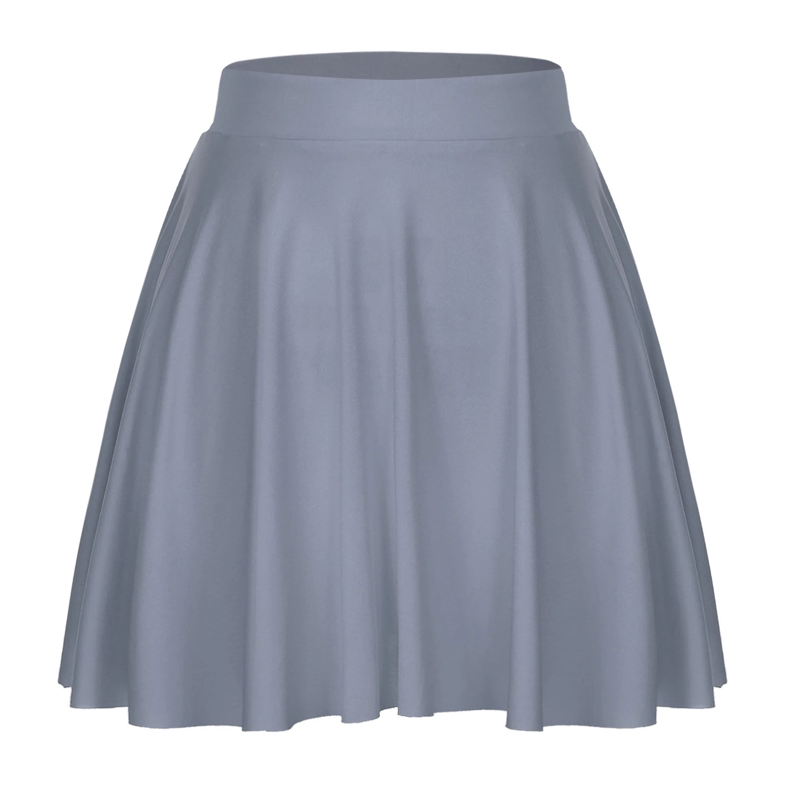 Elastic Waistband Flared Ruffles Skirts
