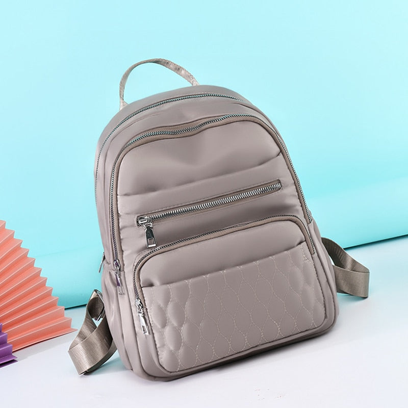 High Quality Soft Fabric Multi-pockets Backpack.