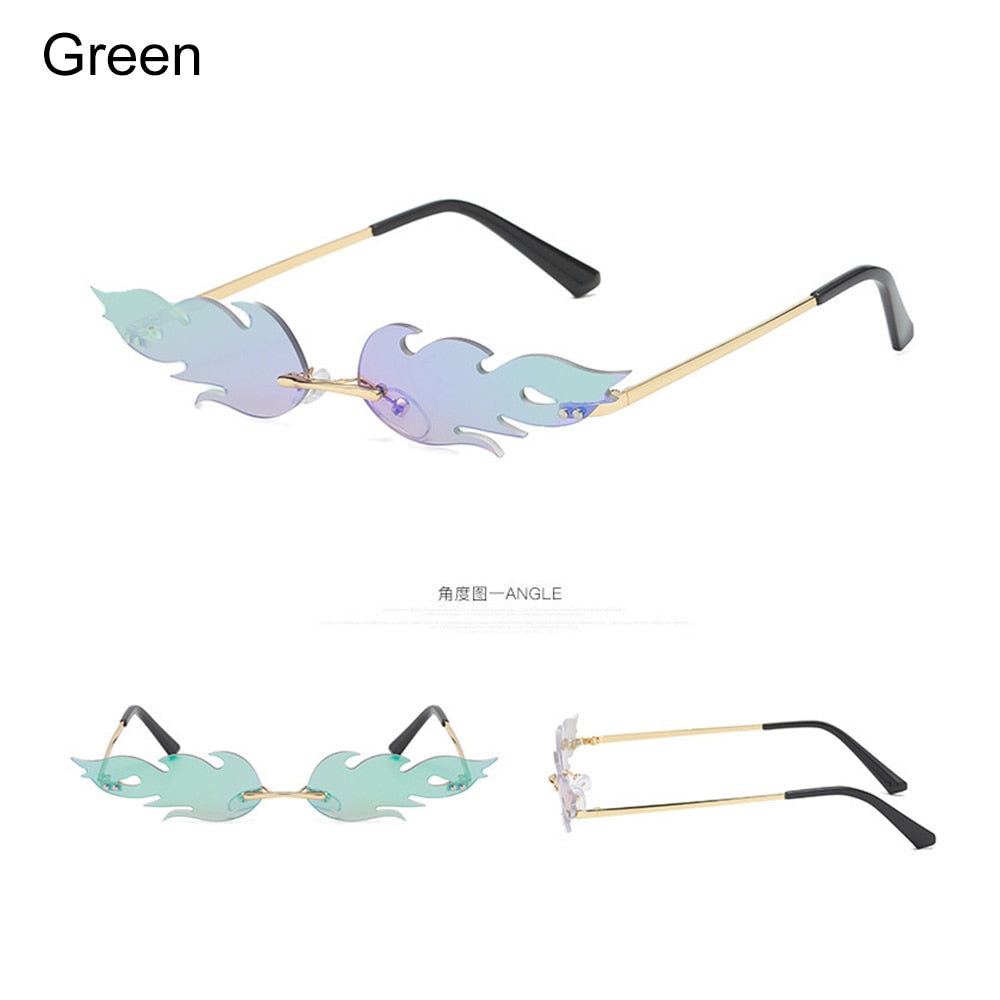 Diamond Shape Vintage Narrow Sunglasses