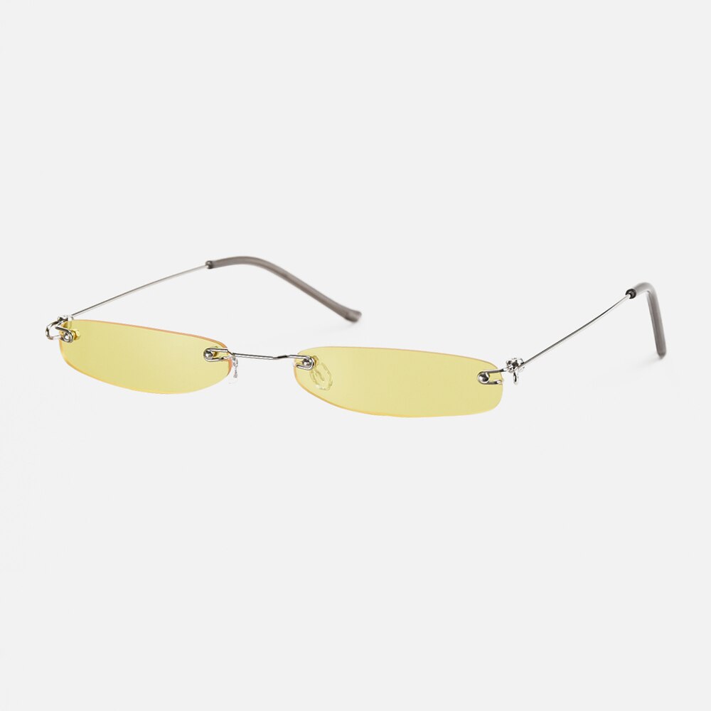 Small Sunglasses  Rimless Narrow Eyewear.