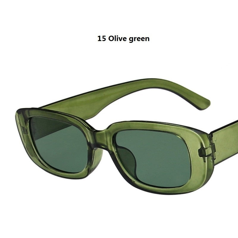 Rectangle Oval Vintage Sunglasses