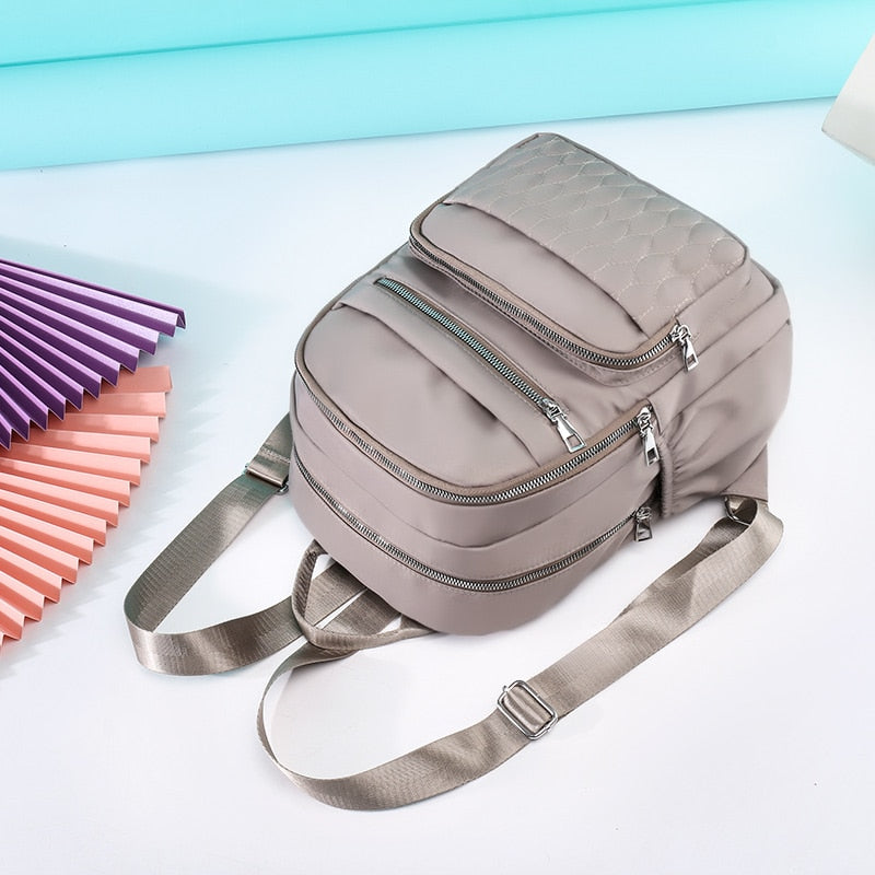 High Quality Soft Fabric Multi-pockets Backpack.