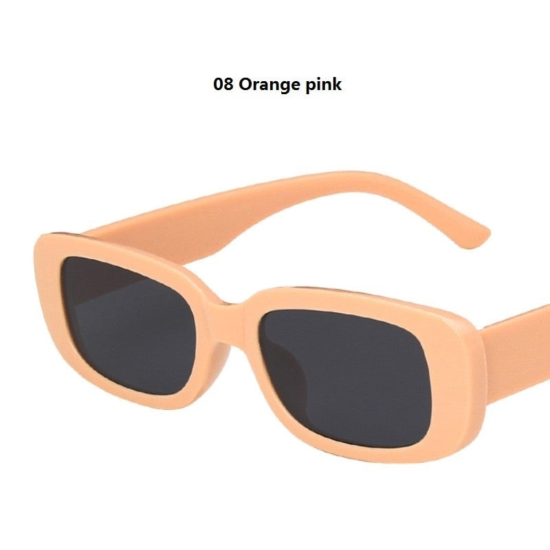 Rectangle Oval Vintage Sunglasses