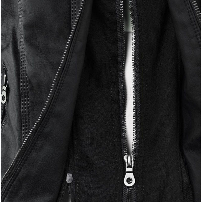 Faux Leather  PU Zipper Jacket