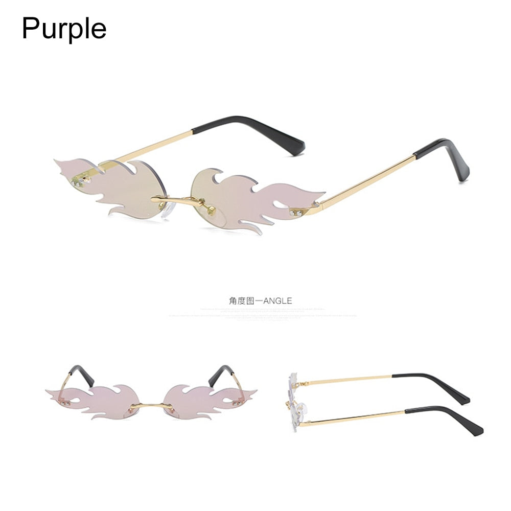 Diamond Shape Vintage Narrow Sunglasses