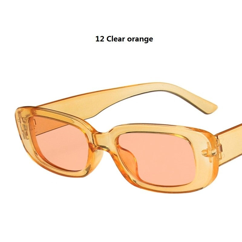 Rectangle Oval Vintage Sunglasses