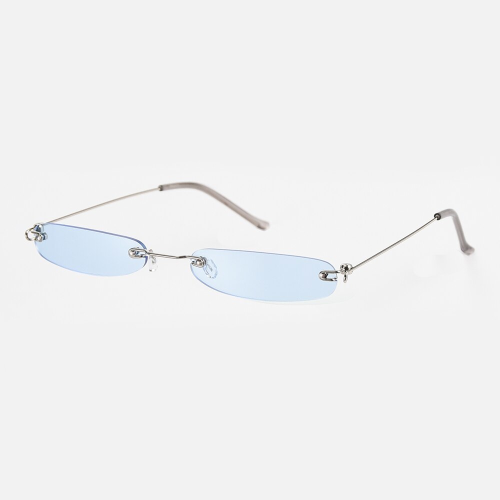 Small Sunglasses  Rimless Narrow Eyewear.