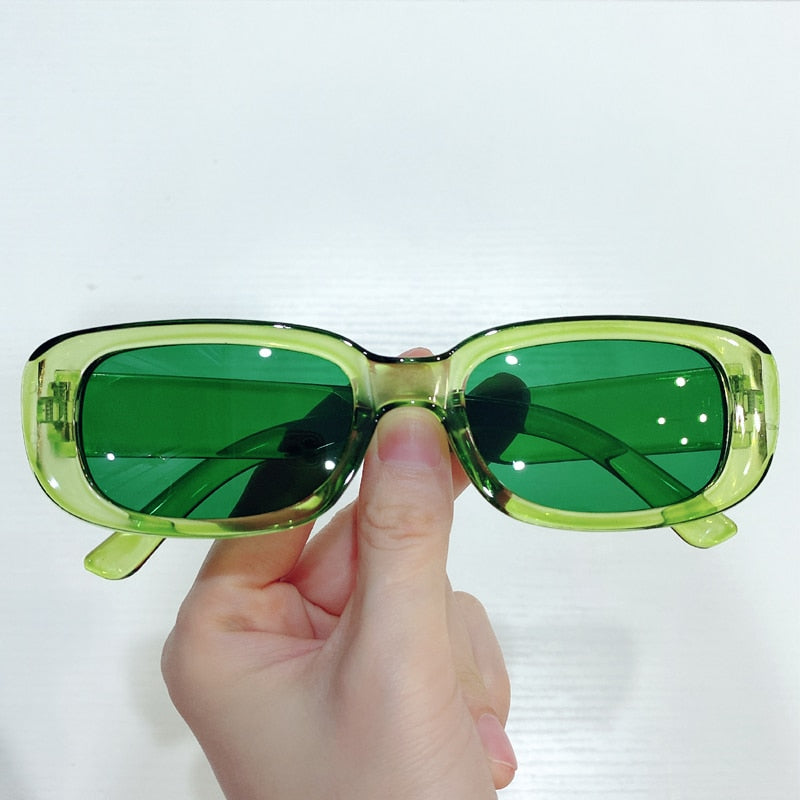 Rectangle Oval Vintage Sunglasses