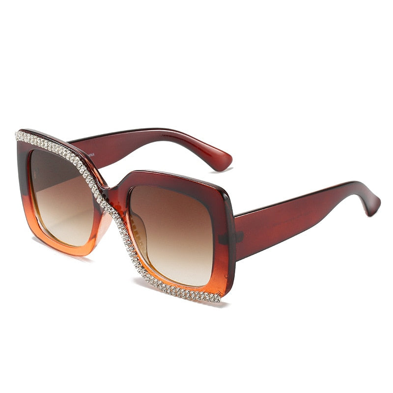 Retro Oversized Frame Luxury Sunglasses