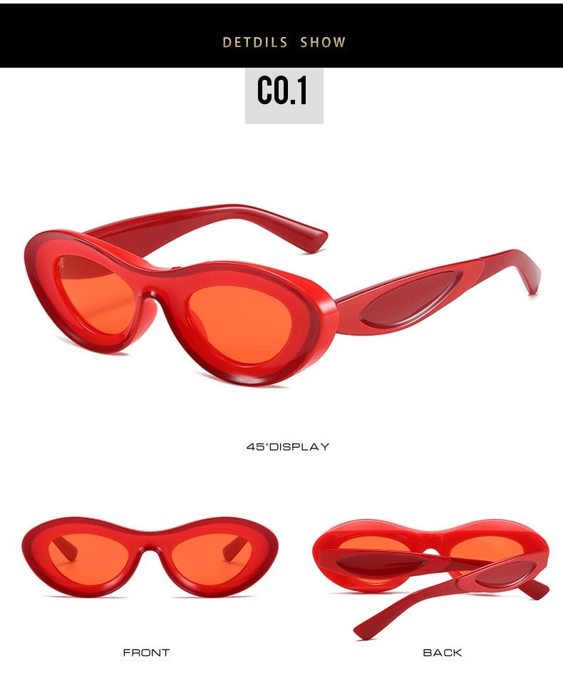 Concave Cat Eye Sunglasses