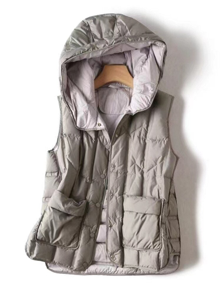 Duck Down Vest Coat Light Puffer Jacket