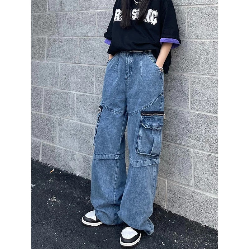 Vintage Street Cargo Baggy Jeans