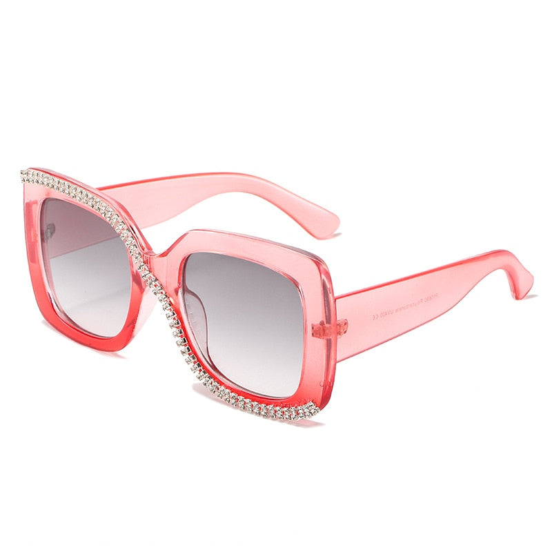 Retro Oversized Frame Luxury Sunglasses