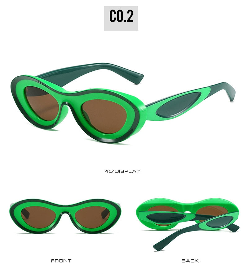 Concave Cat Eye Sunglasses