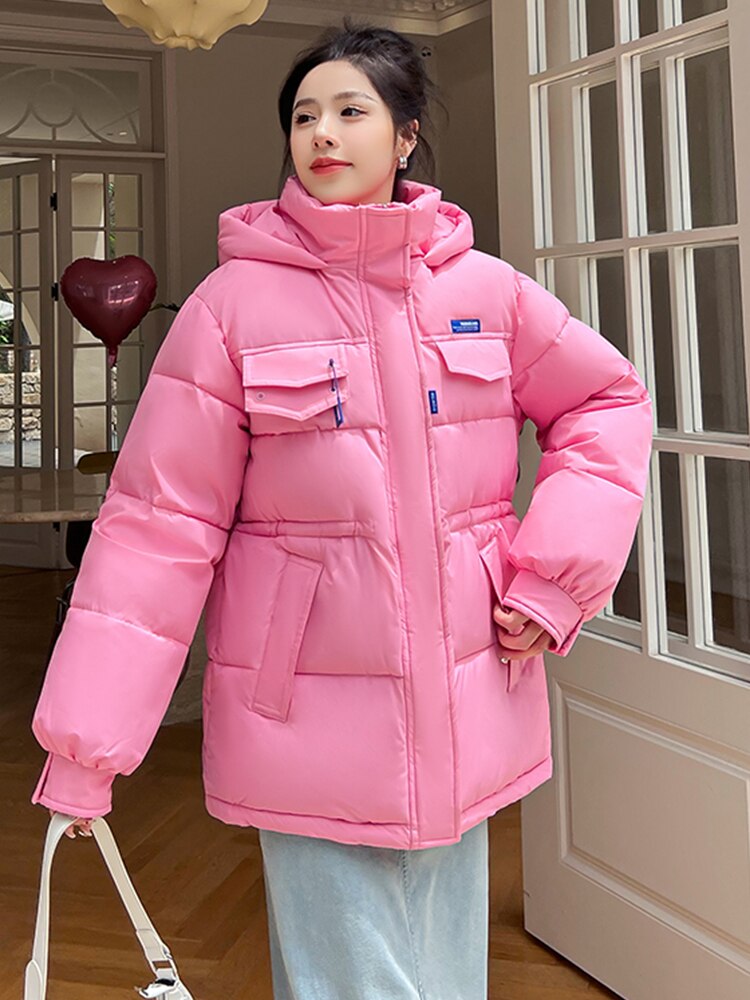 Thick Warm Hooded Parkas Pattern Coat