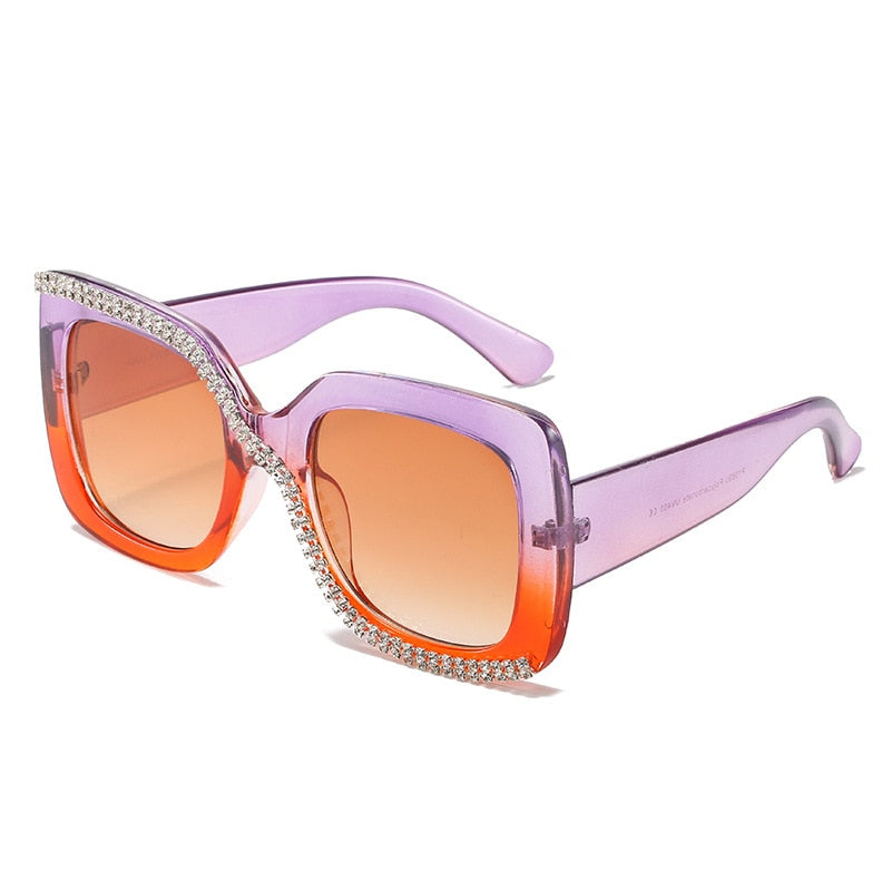 Retro Oversized Frame Luxury Sunglasses