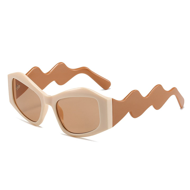 Curved Legs Cat Eye Sunglasses