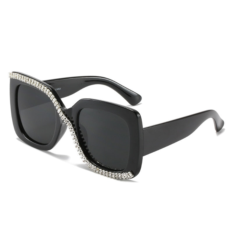 Retro Oversized Frame Luxury Sunglasses