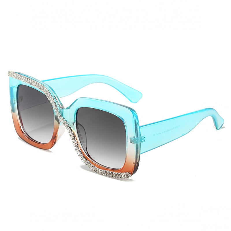 Retro Oversized Frame Luxury Sunglasses