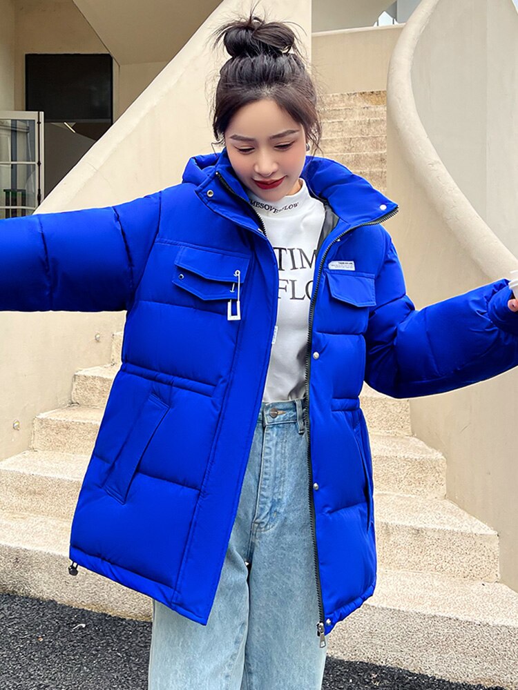 Thick Warm Hooded Parkas Pattern Coat