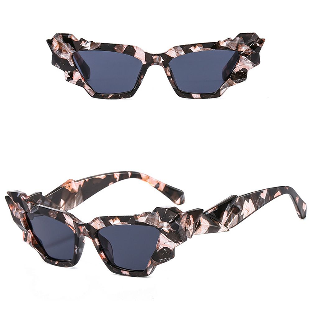 Cat Eye Retro Unique Polygon Eyewear Sunglasses