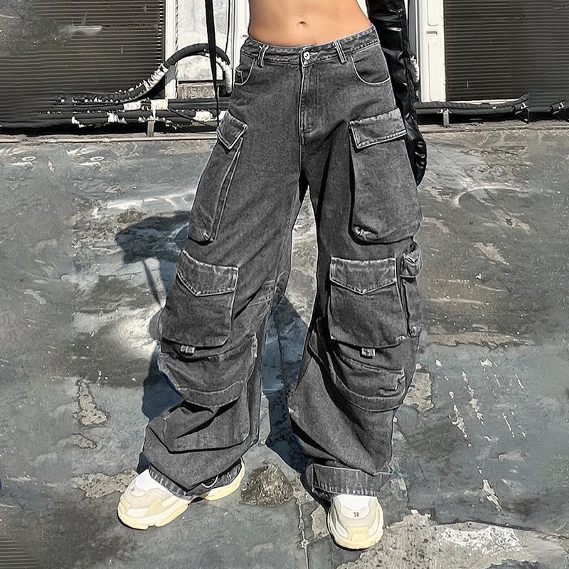 Vintage Street Cargo Baggy Jeans