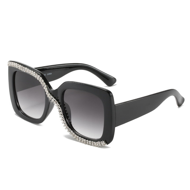 Retro Oversized Frame Luxury Sunglasses