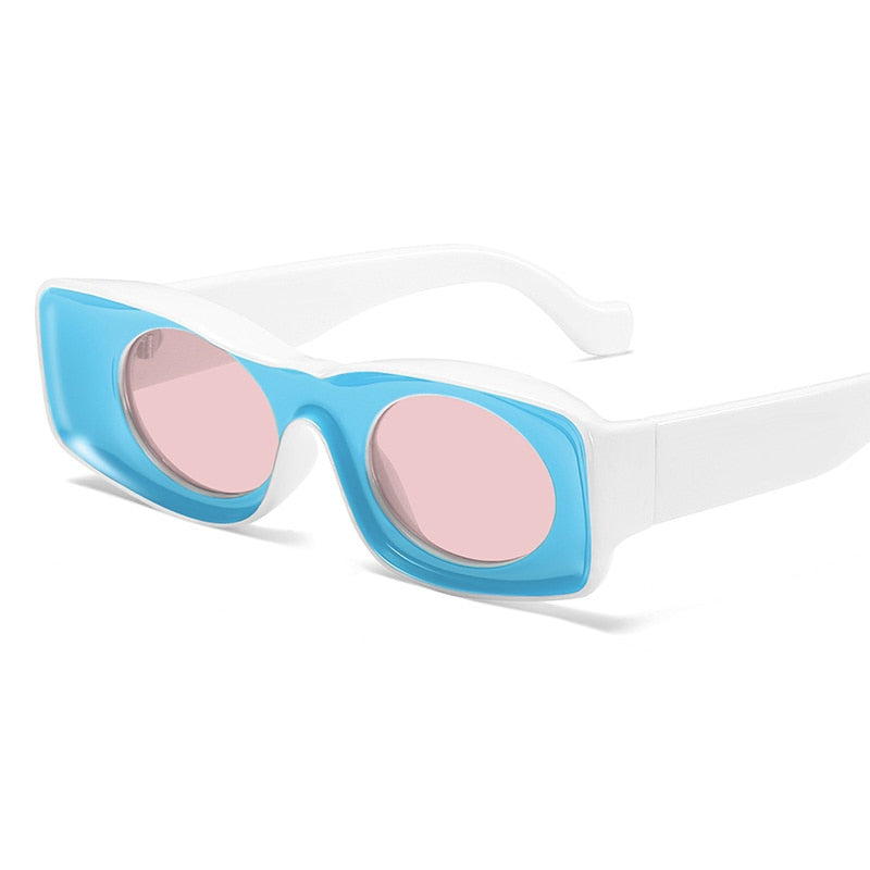 Punk Concave Square Sunglasses