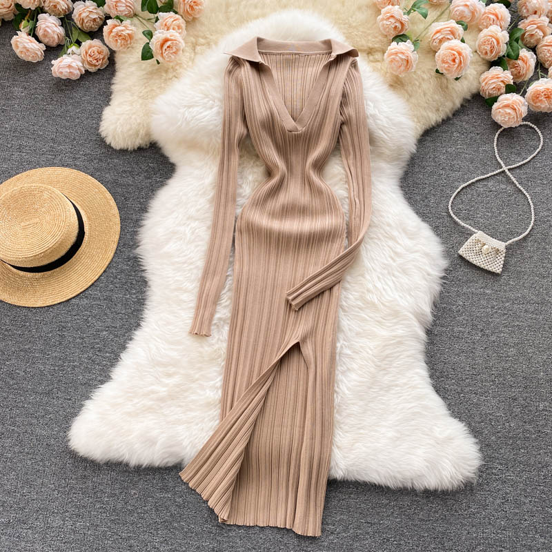 Two Pieces Sets High Waist Split Pencil Wrap Set